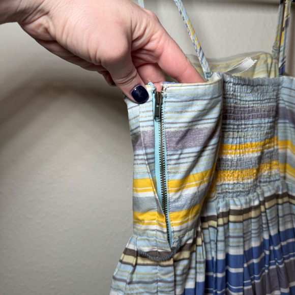 Maeve Anthropologie Multicolor Stripe Sundress Women’s Size 2 Summer Cotton - Picture 6 of 8